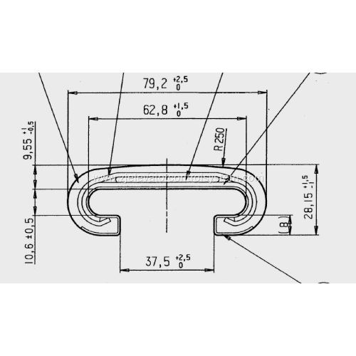 KM50014773H01 Moving Rubber Handrail for KONE Escalators